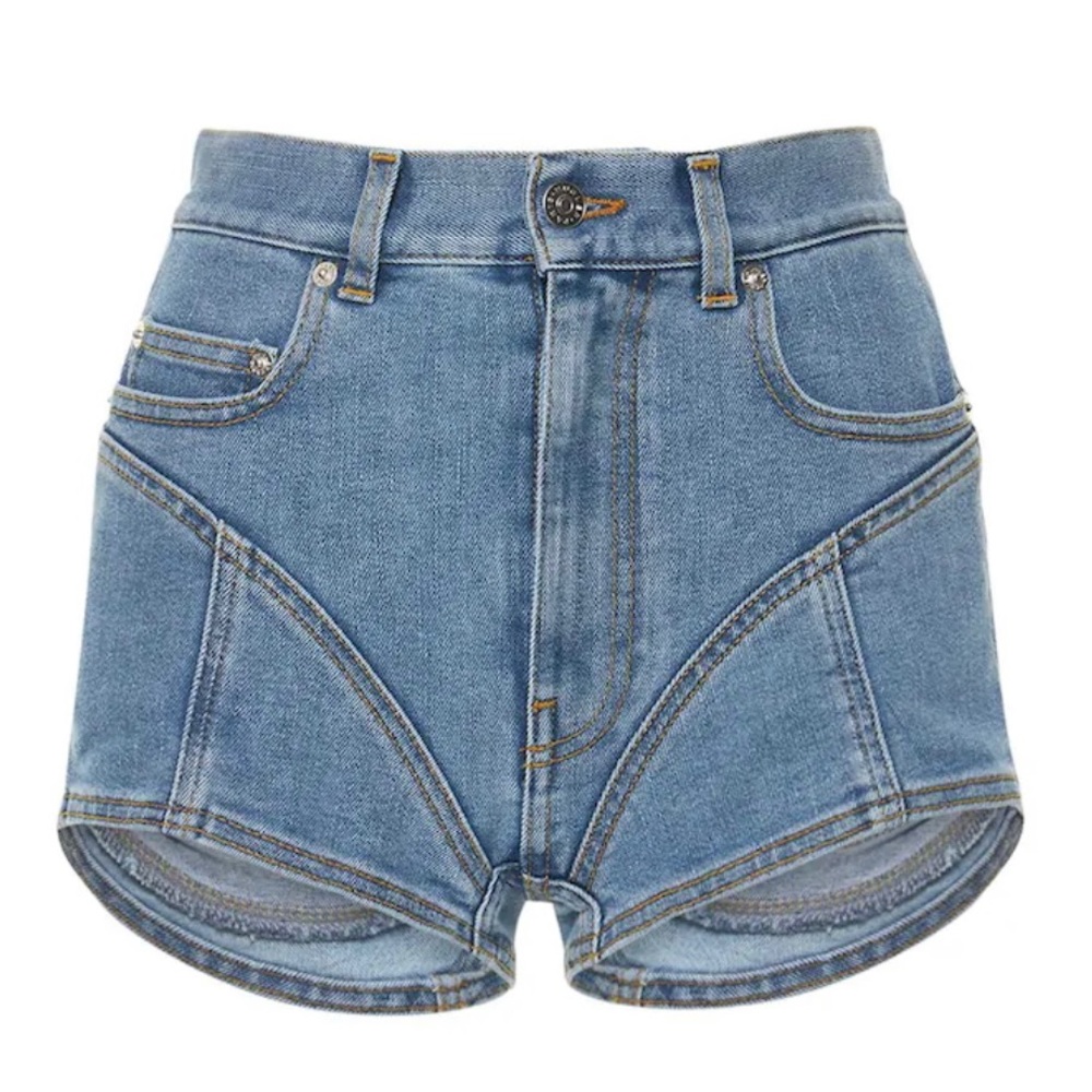 Mugler denim shorts